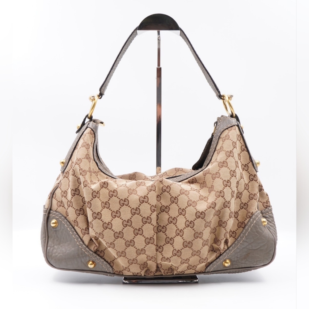 GUCCI Monogram Jockey Hobo - Picture 5 of 14